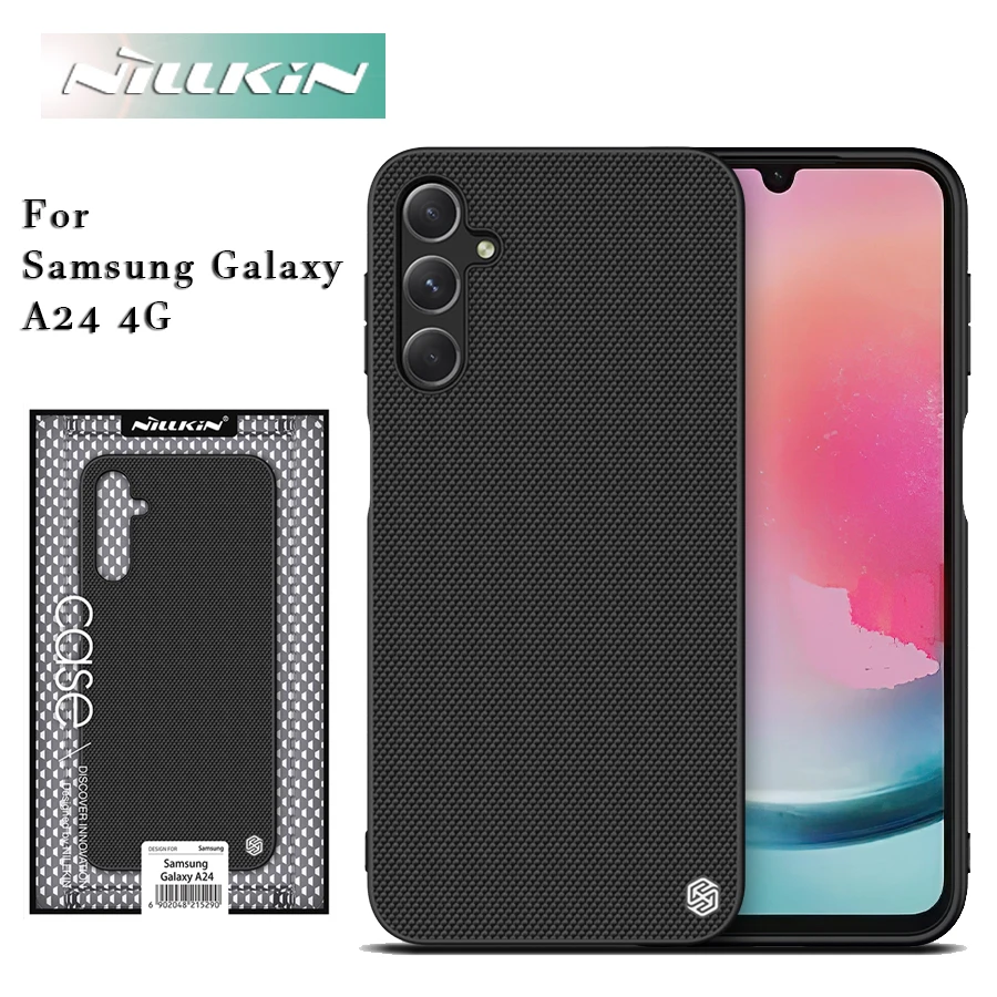 

Чехол Nillkin для Samsung A24 4G, 3D текстурированный нейлоновый ультратонкий деловой Жесткий Чехол для задней панели телефона Samsung A24 4G