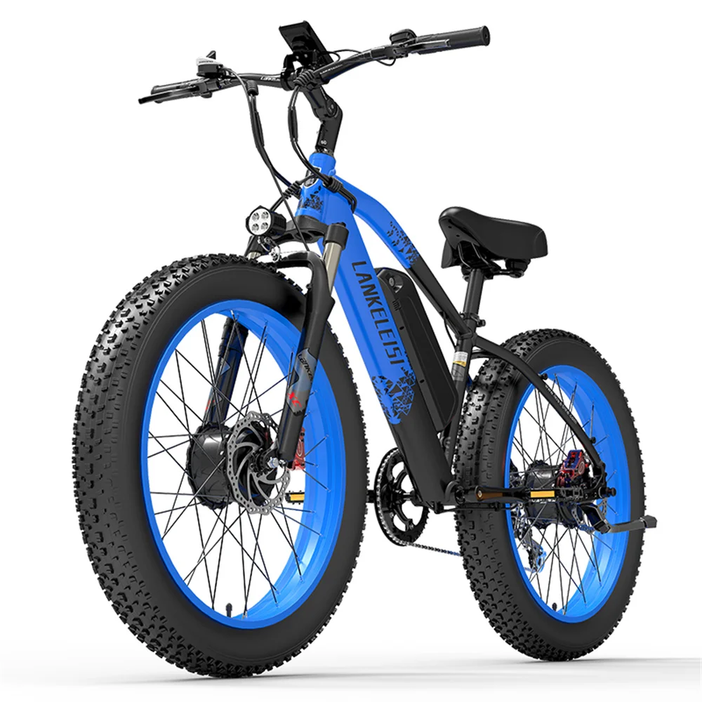 Lankeleisi Bici Elettrica 2000W Doppio Motore Mountain E-Bike Anteriore E Posteriore Azionamento Grasso Pneumatico Bicicletta Elettrica 20Ah Batteria 