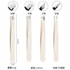 4pcs Black Professional Tweezers Set - Perfect For Eyebrow Hair Removal, Splinter & Ingrown Hair Removal & For Men & Women 4