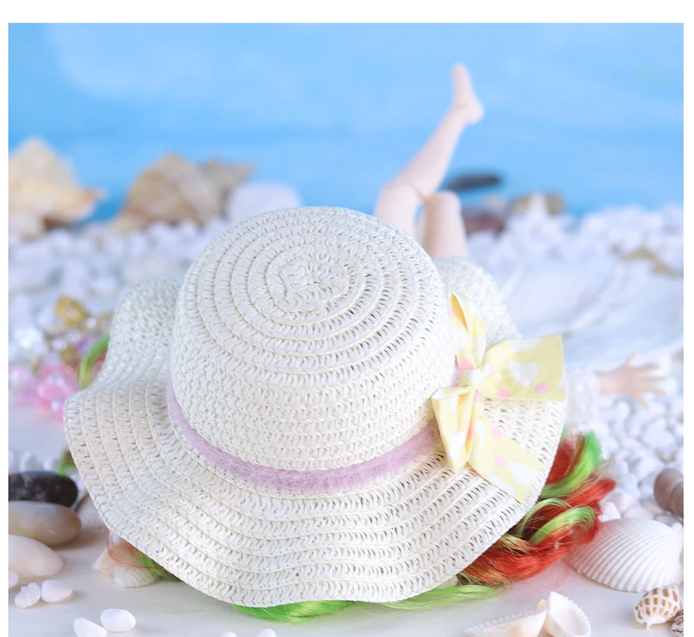 Neo Blythe Doll Bikini with Robe, Hat, Glasses & Swimming Ring 4