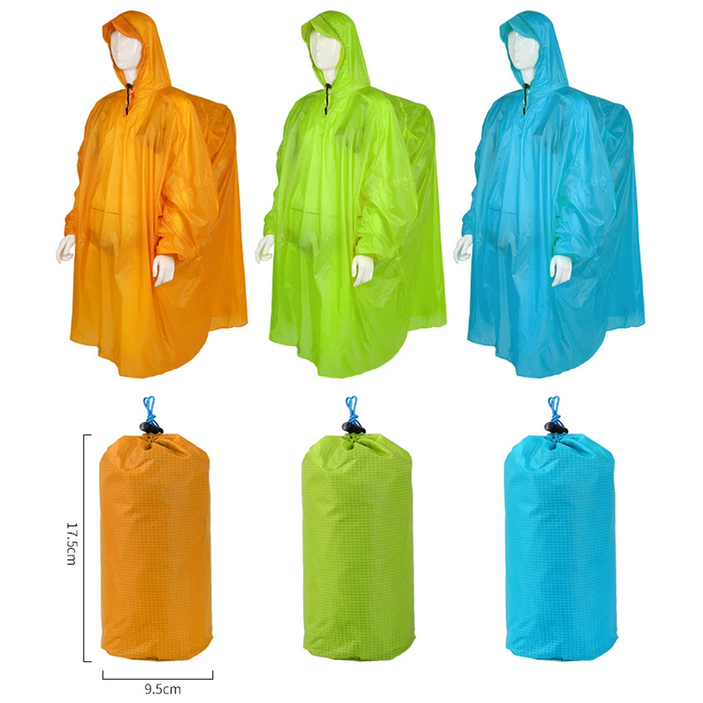 Fishing Adult Raincoat Drawstring Adjuster Ultralight Drawstring Adjuster Poncho Approx Cm Inch Adult Raincoat