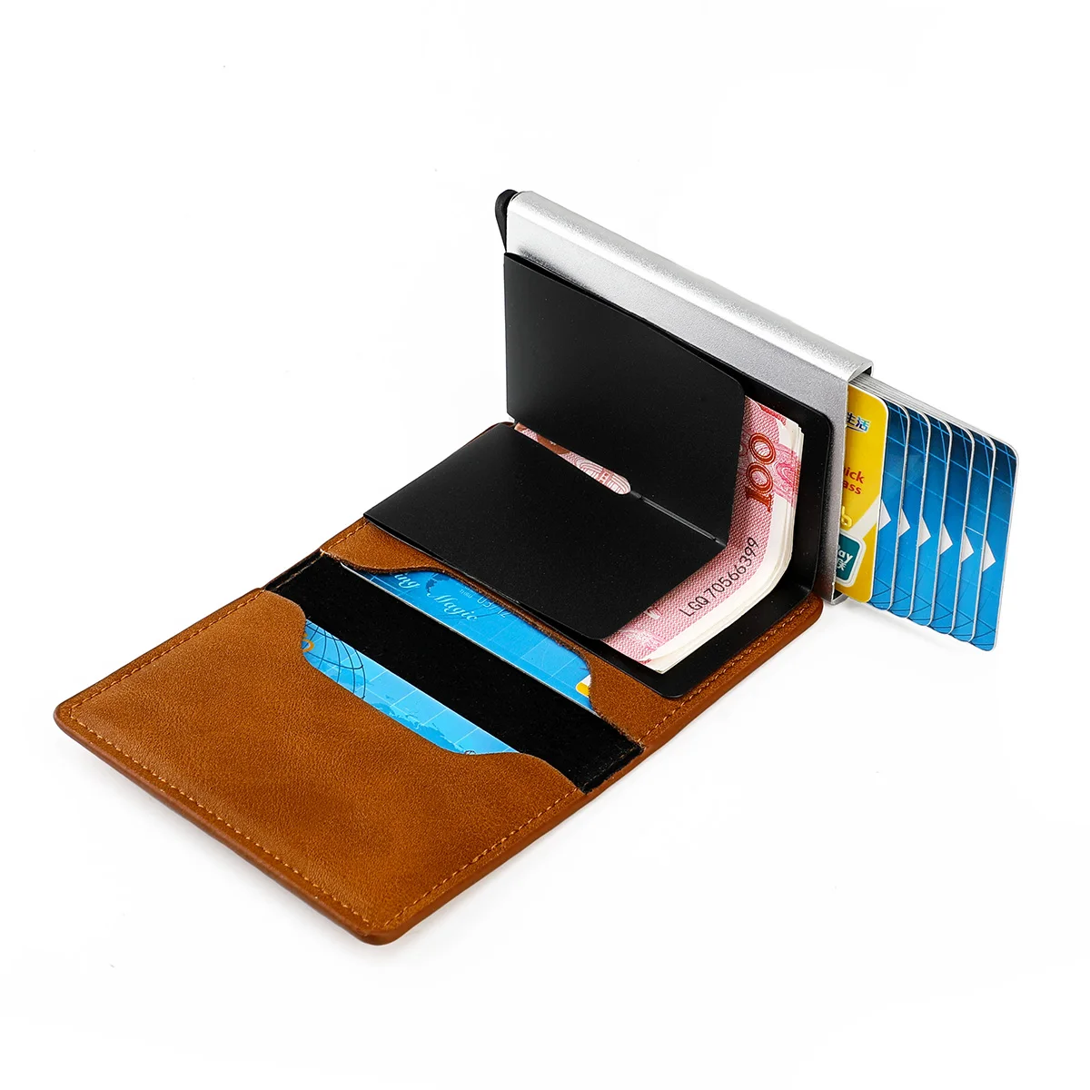 

Умный кошелек с RFID-защитой и функцией защиты от кражи