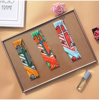 Small Silk Scarf For Women 2022 New Print Handle Bag Ribbons Brand Fashion Head Scarf Small Long Skinny Scar 1