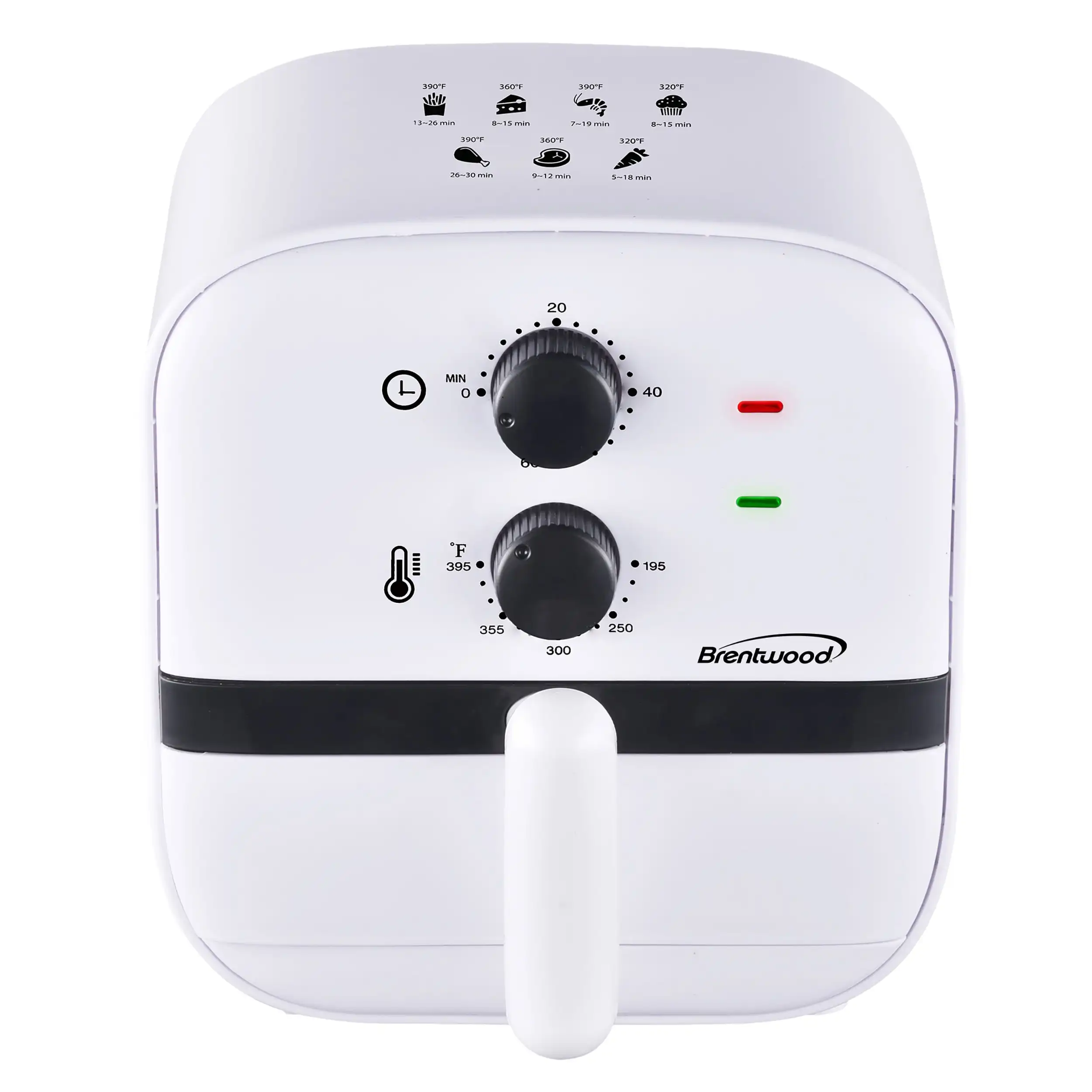 

Brentwood 1 Quart Small Electric Air Fryer with 60min Timer and Temp Control- White