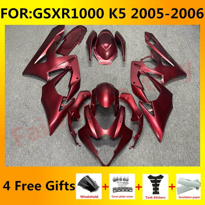 

NEW ABS Motorcycle Whole Fairing kit fit for GSXR1000 GSXR 1000 05 06 GSX-R1000 K5 2005 2006 bodywork full Fairings kits set red