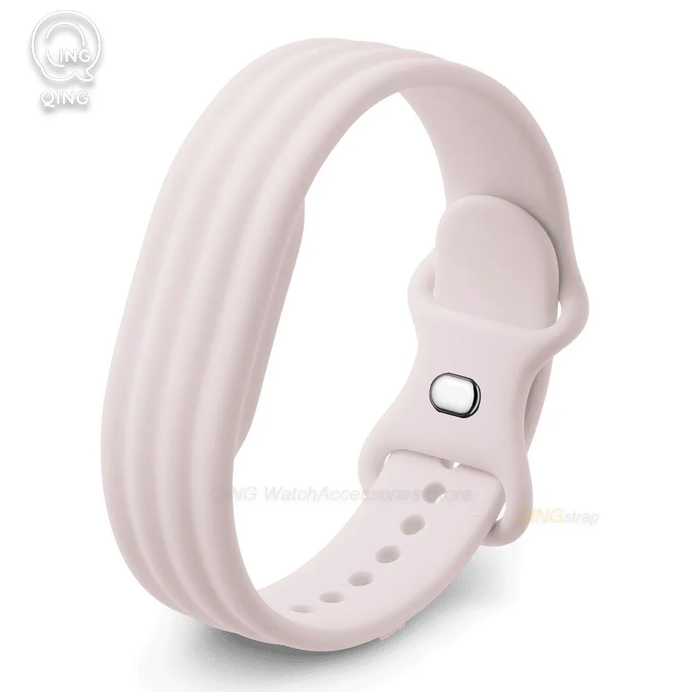 Enhanced Silicone Sports Strap for Fitbit Smartwatches - Fitness Tracker Band Replacement Accessories