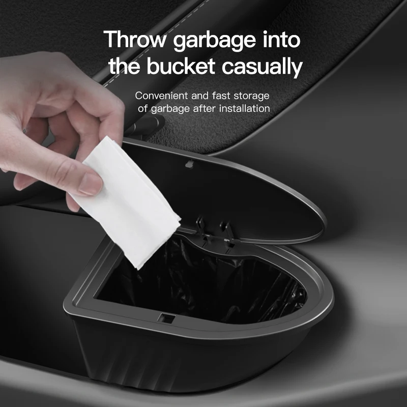 YZ For Tesla 2025 Model 3 Y Highland Juniper Door Storage Box Tesla Door Trash Can Interior Storage Modification Accessories