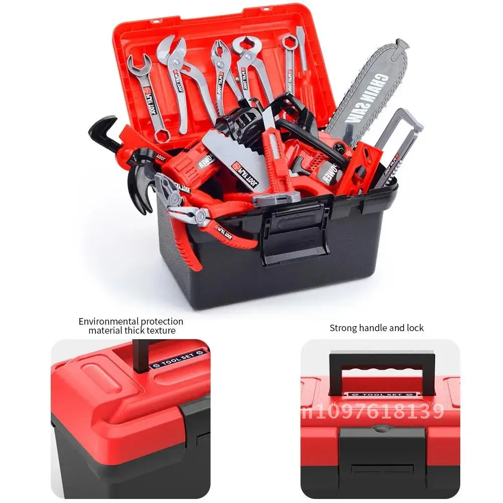 Children's Girls Set with Electric Toy Kids Drill Power Construction Toddler Toy Kit Boys Pretend Tool Child Play Tools for