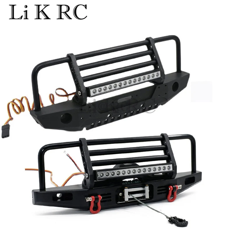 

Metal front bumper spoiler for Traxxas TRX4/SCX10 90046 YIKONG YK6101 part (without winch)