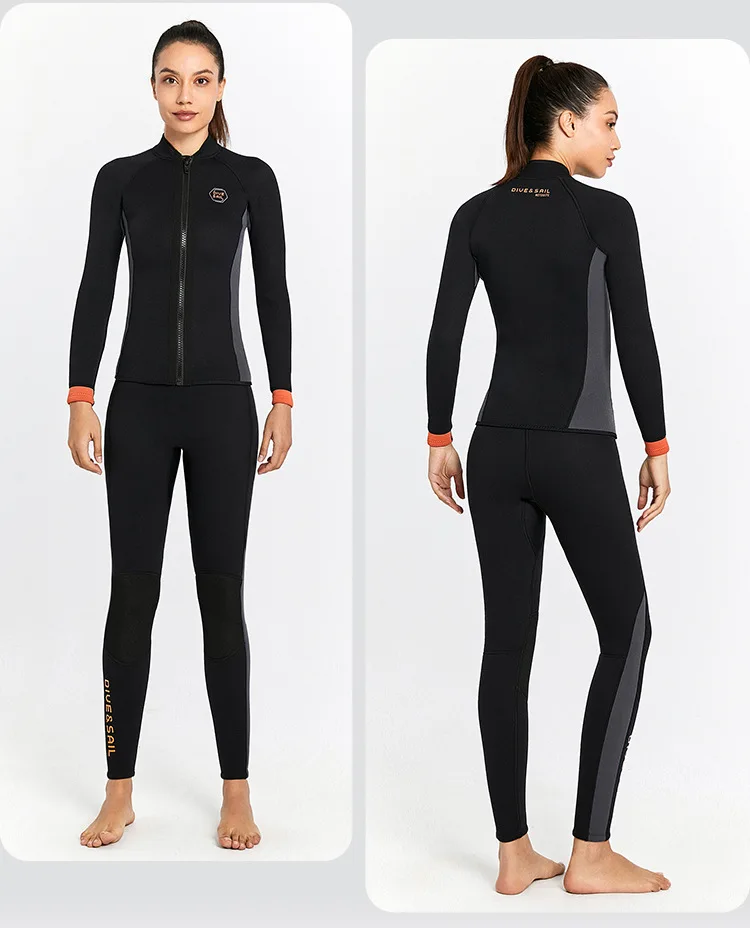 3mm Men Women Wetsuit Jacket Scuba Diving Suit Surf Snorkeling Underwater Fishing  Spearfishing Kitesurf Equipment