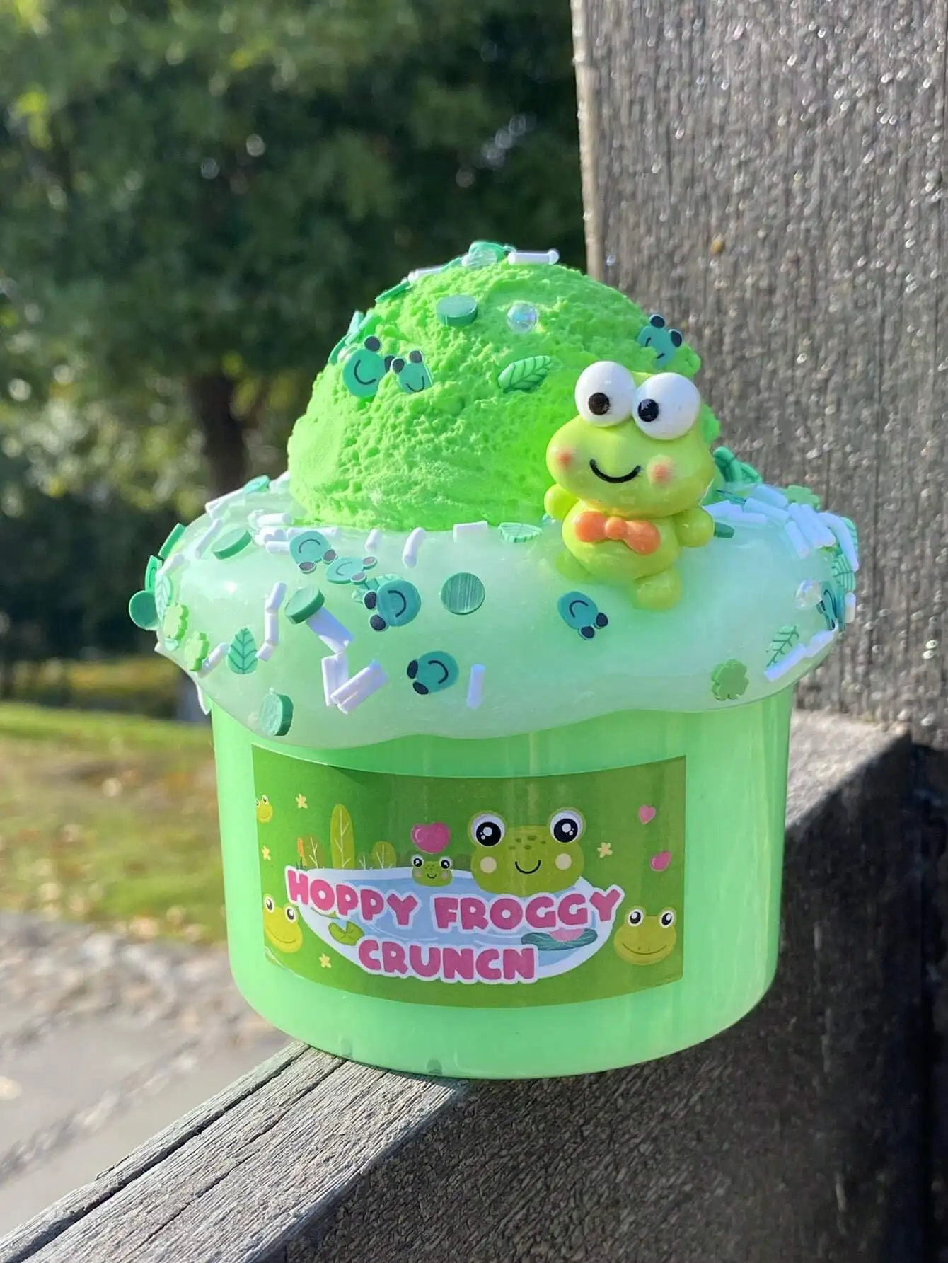 1set 200ml Ice Cream Frog Slime Kit, Includes Ice Cream Mold, Diy Clay Materials For Fun , Sealed For Repeated Use, Relieve Stre