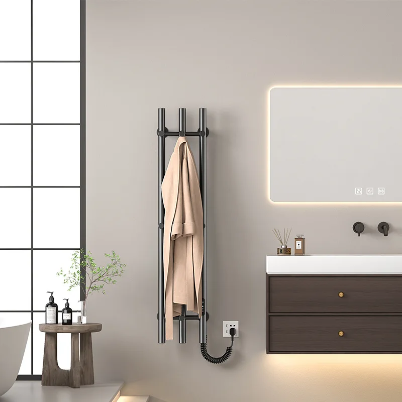 ราวแขวนผ้าเช็ดตัวแบบติดผนัง 3 ชั้น สแตนเลส พร้อมระบบทำความร้อนไฟฟ้า ตัวควบคุมแบบสัมผัส ตั้งเวลาได้ เชื่อมต่อ WiFi อัจฉริยะ 1