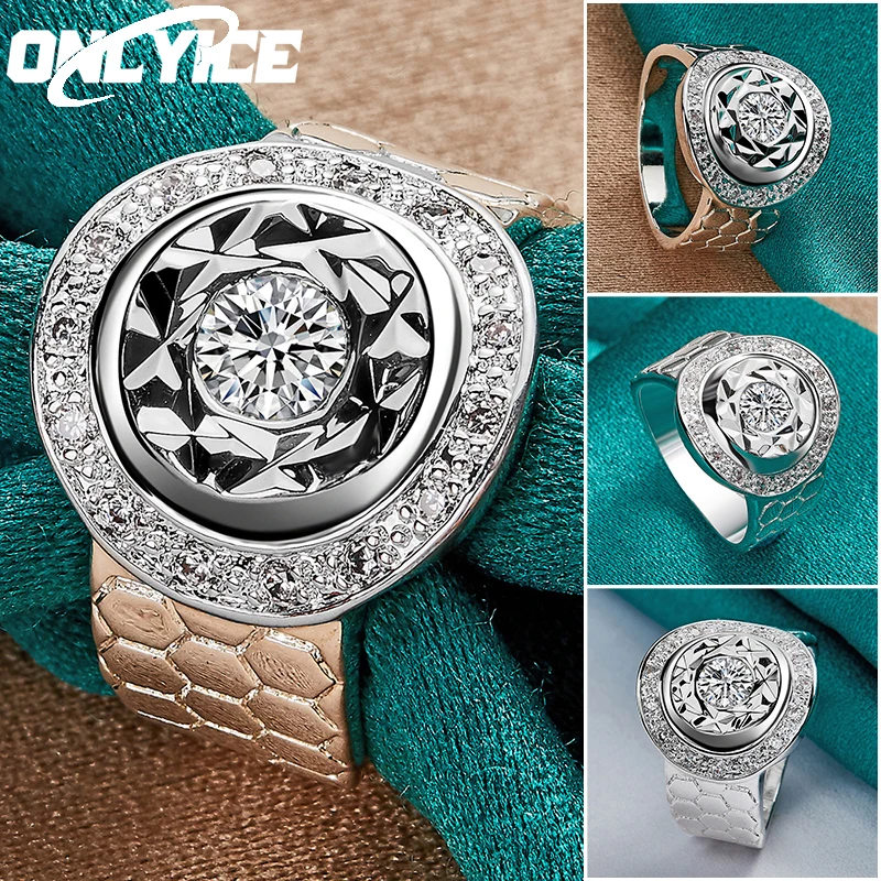 

Charm 925 Sterling Silver AAA Zircon Boxing Belt Ring For Man Women Size 7/8/9/10 Christmas Gift Fashion Party Wedding Jewelry