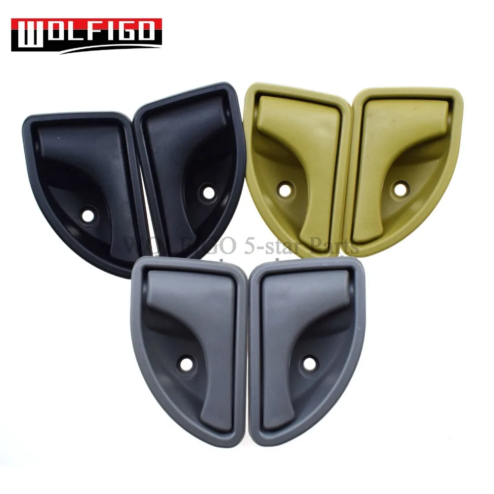 WOLFIGO 82002478 르노 캉구 97-07 트윙고 93-07 용 도어 핸들, 인테리어 왼쪽 및 오른쪽 8200259376,8200259377, 2 개