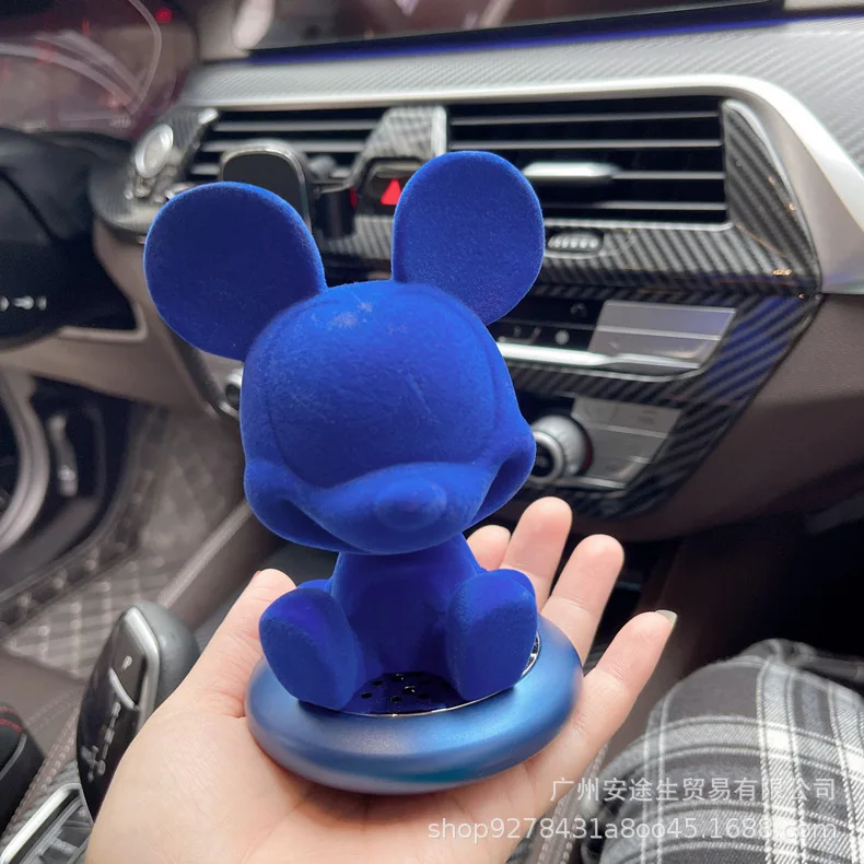 ديزني الكرتون أنيمي ميكي ميني ماوس سيارة زخرفة الم...