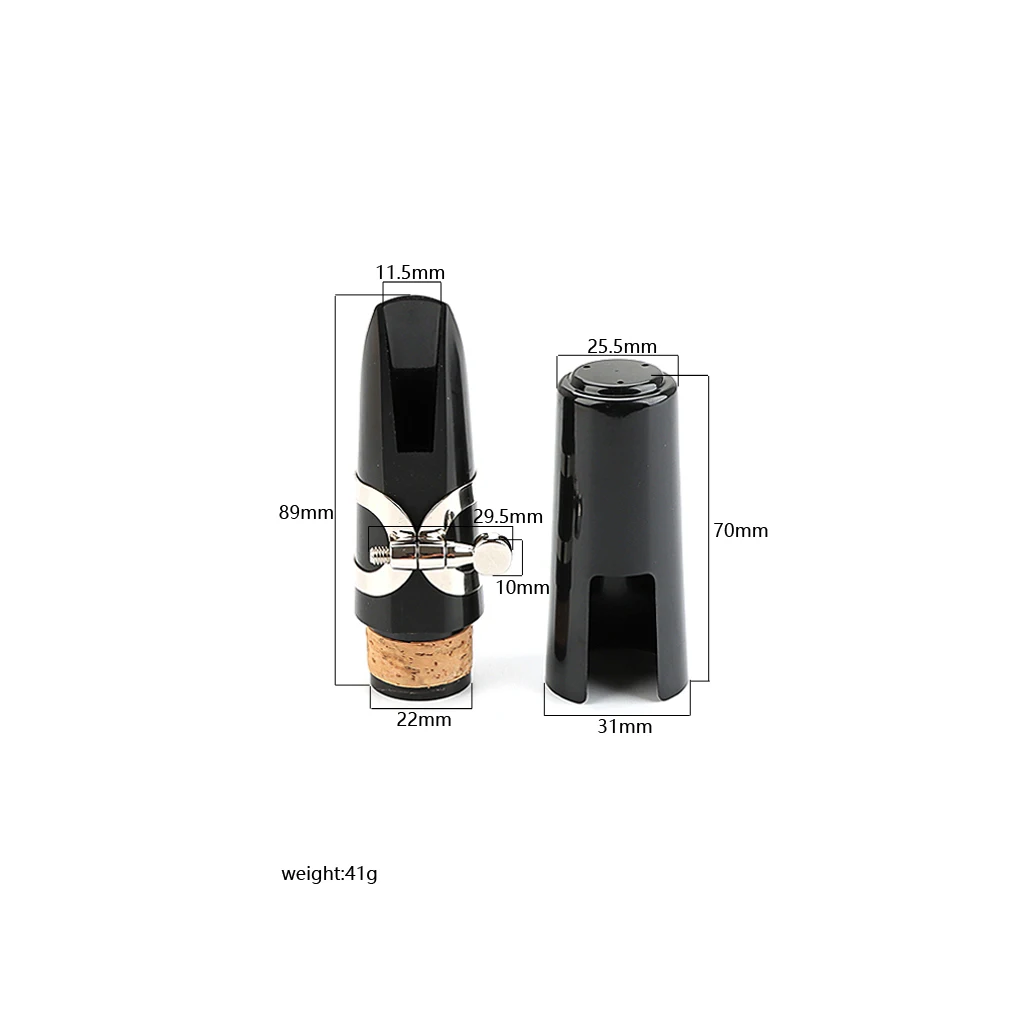 Bb Clarinet Mouthpiece Kit with Silver-Plated Ligature and Plastic Cap