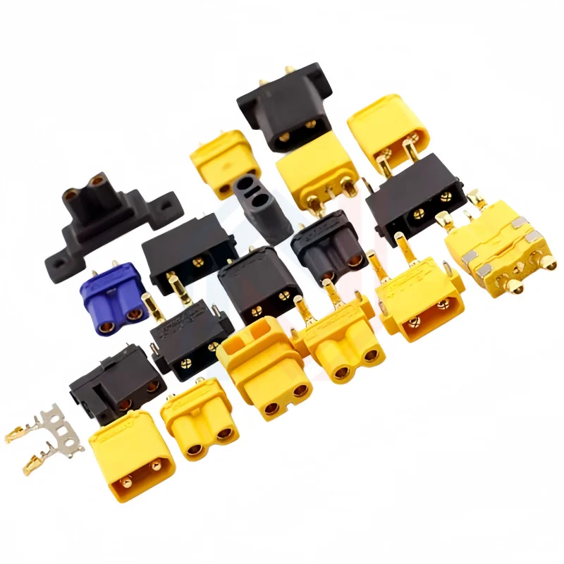 Connecteurs XT30 mâle et femelle pour batterie de drone, câbles soudés et gaine thermorétractable