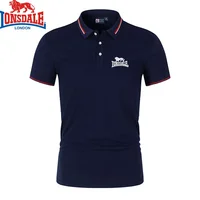 Embroidered LONSDALE New Summer Polo Shirt Men Hot High Quality Men's Short Sleeve Top Business Casual Polo-shirt for Men 1