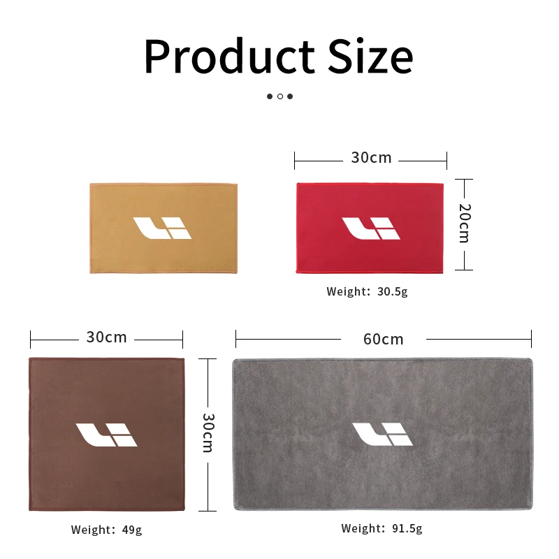 1PC 자동차 건조 천 세척 타월 자동차 연마 도구 LI L7 L8 L9 ONE 용 청소 액세서리