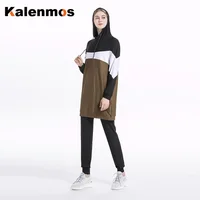 Sweat-shirt à Capuche et Pantalon pour Femme, Survêtement Arabe Musulman, Tenue de dehors, Printemps 2020, 2 Pièces 1