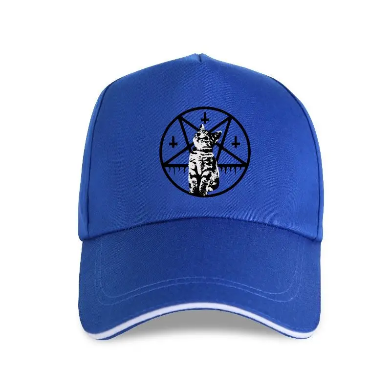 Hot sale Fashion Casual High Quality Men Cartoon Baseball cap Inverted Cross And Pentacle Kitten Funny custom made |