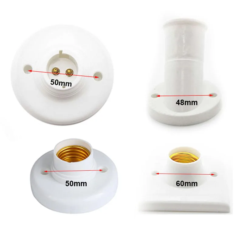 1/5pcs Screw Lamp Base e27 B22 Lamp holder Socket base Light Bulb e27 Sefae4cb2d5ae45e5a72974dfada26f9dE
