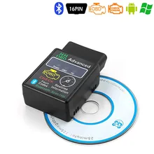 

OBD2 HH OBD ELM327 Bluetooth OBDII Car BUS Check Engine Car Auto Diagnostic Scanner Tool Interface Adapter For Android PC