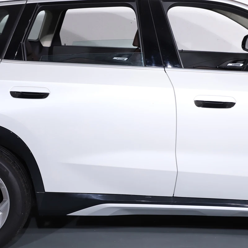 For BMW X1 U11 2023 2024 Car Styling Accessories Sticker ABS Carbon Fiber Exterior Door Bowl Decorative Sticker 5 For BMW X1 U11 2023 2024 Car Styling Accessories Sticker ABS Carbon Fiber Exterior Door Bowl Decorative Sticker 5