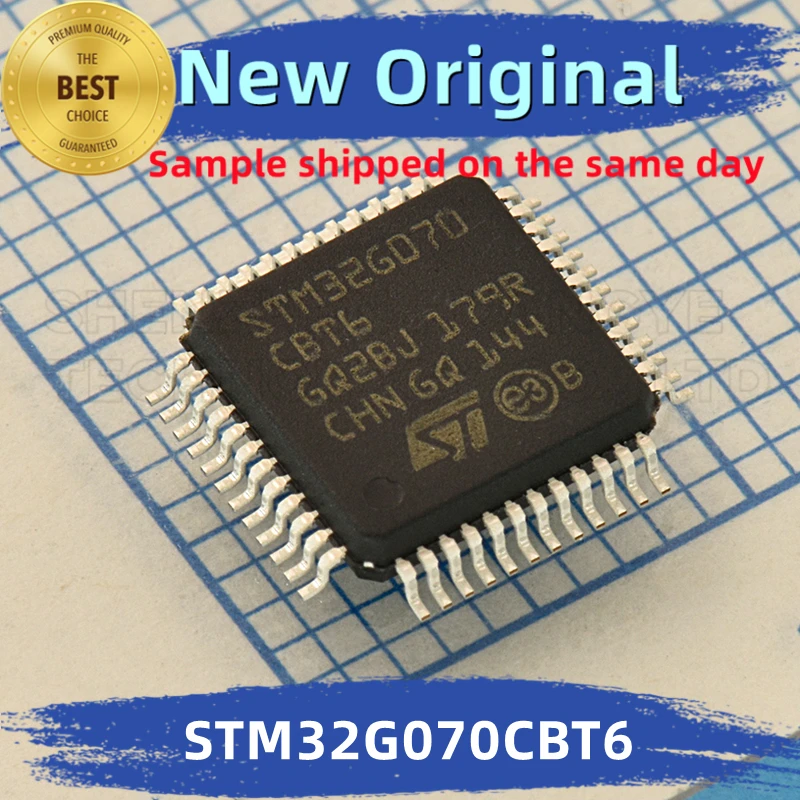 Puce intégrée STM32G070CBT6, STM32G070C, 100% nouveau et original, BOM correspondant, ST MCU, lot de 10 pièces