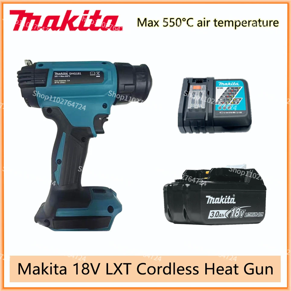Original Makita DHG181 18V Cordless Heat Gun Max 550°C 200L/Min Lithium