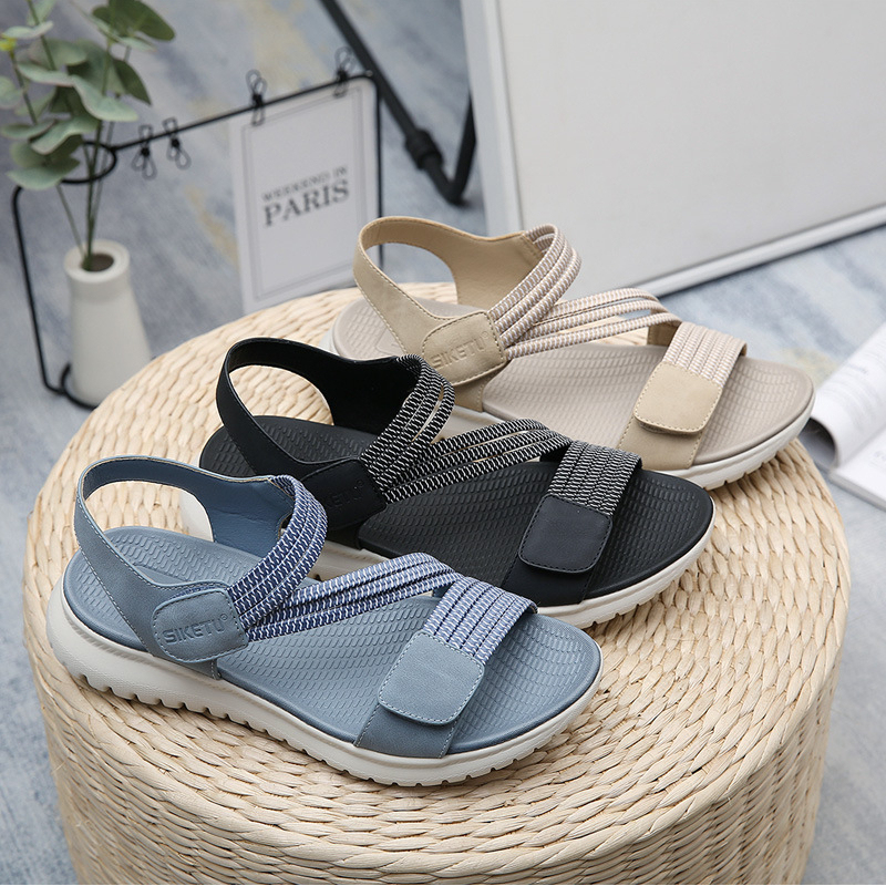 Women New Fashion Elegant Sandals 2025 Summer New Outdoor Sports Beach Wedge Height Increase Womens Comfortable Opened Toe Shoes