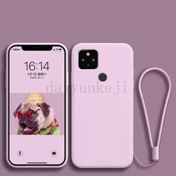 Ultra-Soft Liquid Silicone Protective Phone Case with Lanyard for Pixel 3 XL (Light Purple)