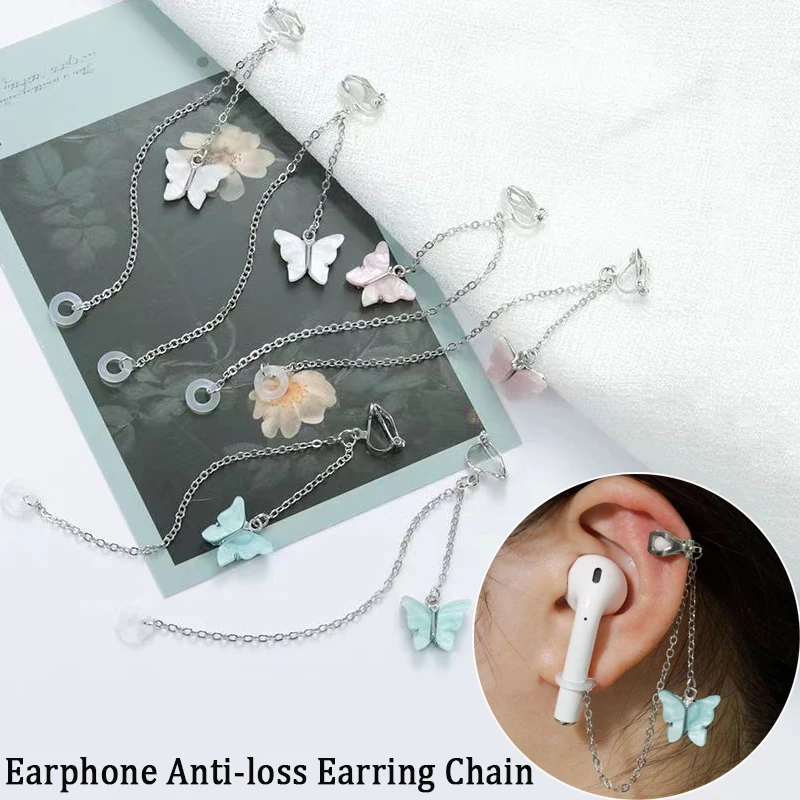 

Anti-Lost Earrings Hook for Airpods Wireless Earbuds Fashionable Earhook Holders Wireless Earphone Chains Ear Hanging Earrings