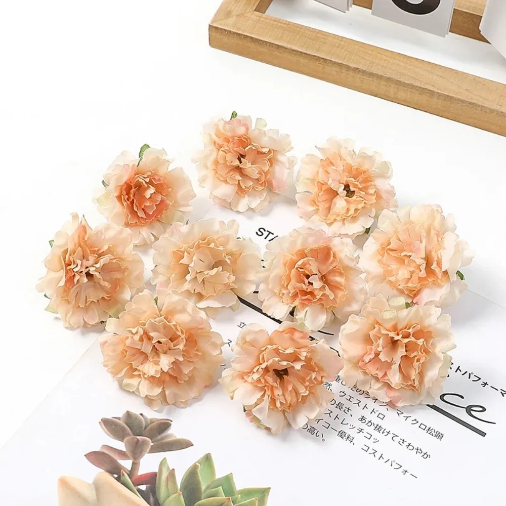 10/20Pcs Nelke Künstliche Seide Blumen Kopf Für Mutter der Tag Geschenk Hochzeit Decor Home Party Scrapbooking Handwerk Gefälschte blume – Detail 11