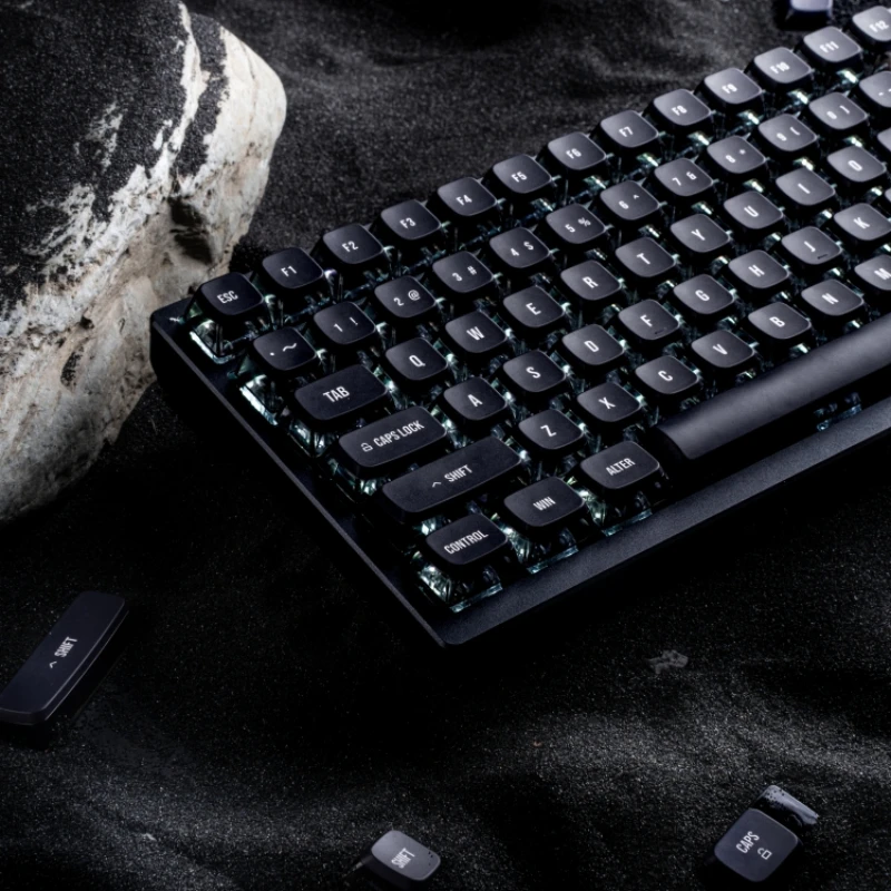 Mifuny Keycaps Pudim Transparentes Acessórios Teclado Mecânico para Switch mx Pbt Asa Perfil Gaming Key Caps - Imagem 6