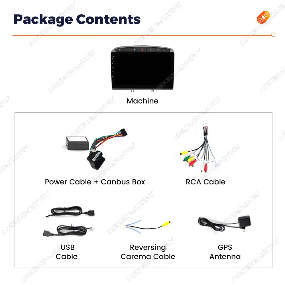 Wireless CarPlay Android Auto For Peugeot 408 For Peugeot 308 308SW 9inch Android 14 Autoradio Multimedia Player GPS Navigation