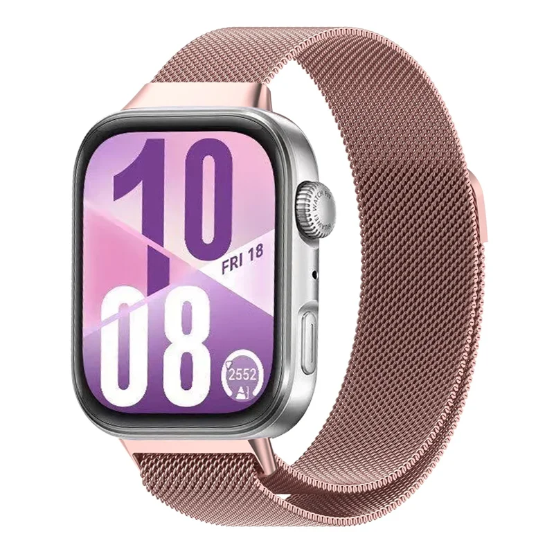 حزام معدني بحلقة ميلانو لساعة Huawei Watch Fit 4/3...