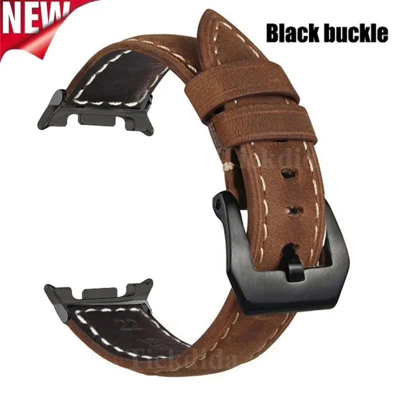 Premium Vintage Frosted Genuine Leather Watch Strap