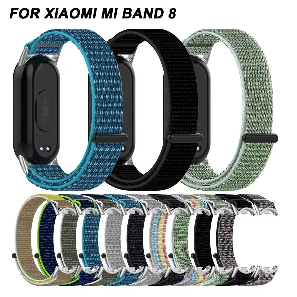 Armband Für Mi Band 6 7 Strap Nylon Sport schleife uhr Gürtel Pulseira Correa Mi band 4 Armband für xiaomi Mi band 5 4 3 Armband