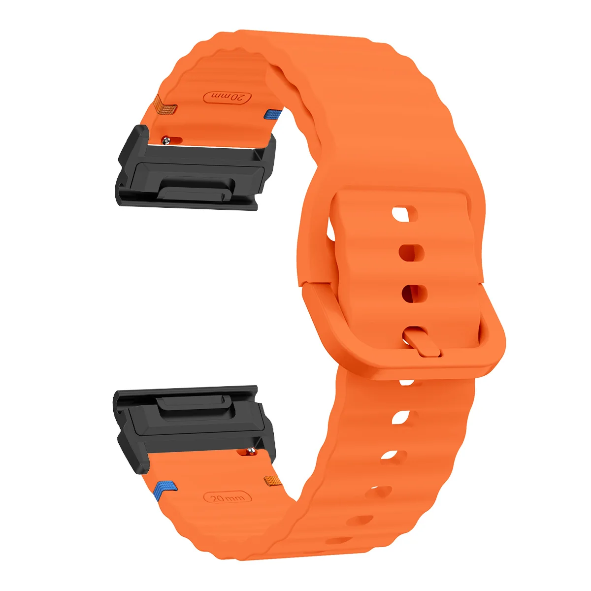 Versatile Silicone Smartwatch Strap, QuickFit Adjustment, Multiple Sizes