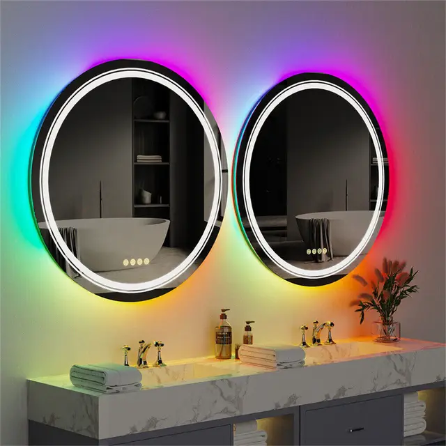Round LED Bathroom Mirror - Image 2