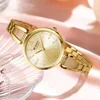 CURREN Luxury Hight Quality Quartz Watch Fashion Charming Rhinestones Stainless Steel Band Women's Wristwatches 6