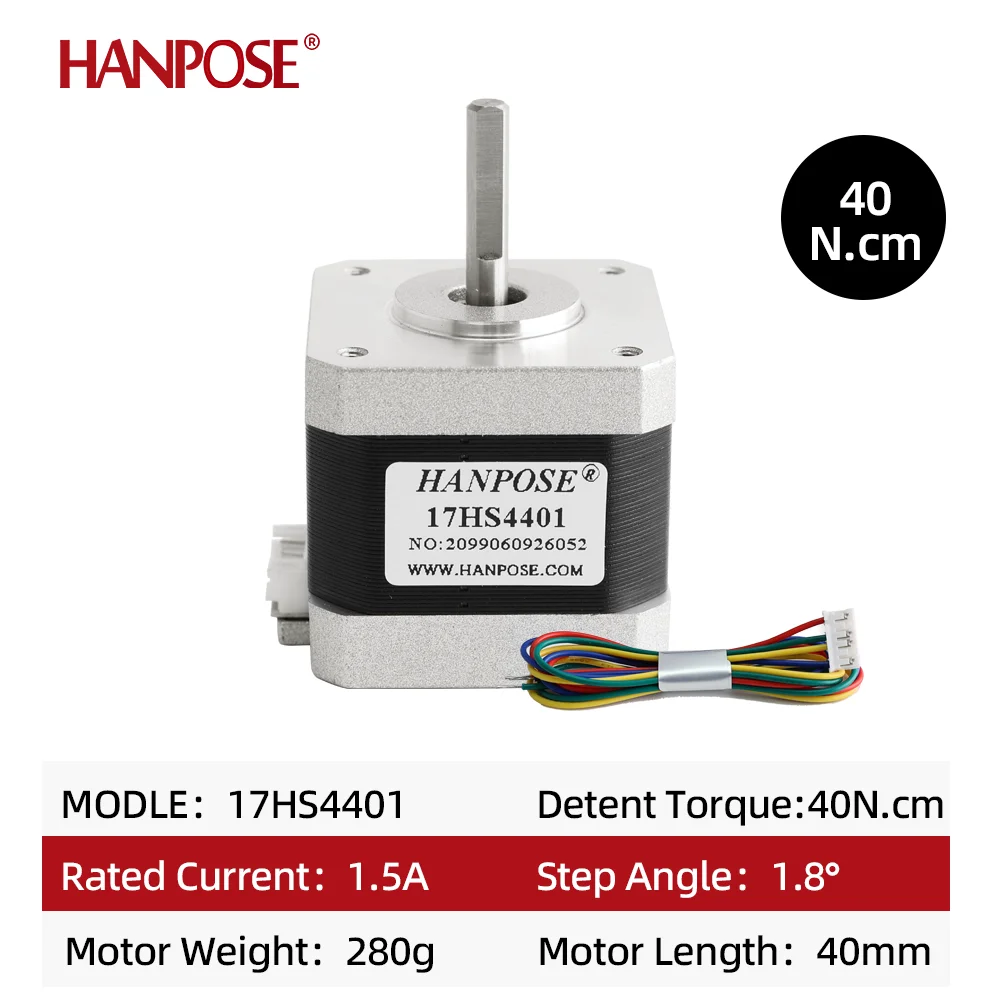 Nema17 Stepper Motor 4-lead 1.5A 40N.CM 17HS4401 42BYGH For 3D Printer Monitor Equipment 42 series stepper motor 12v 1PCS stepper motor