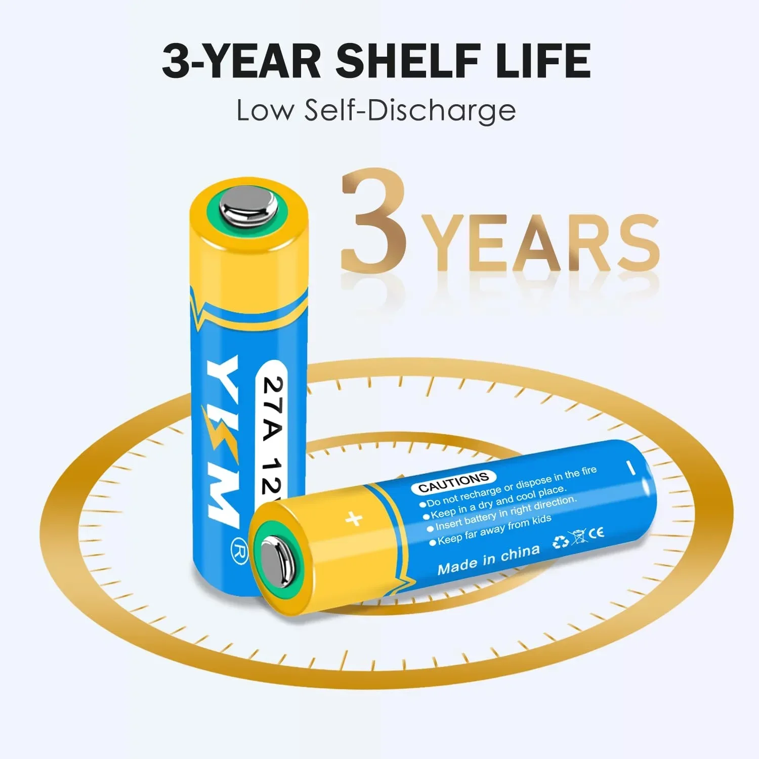 5PCS 27A 12V Alkaline Battery For Garage Door Opener Alkaline Battery