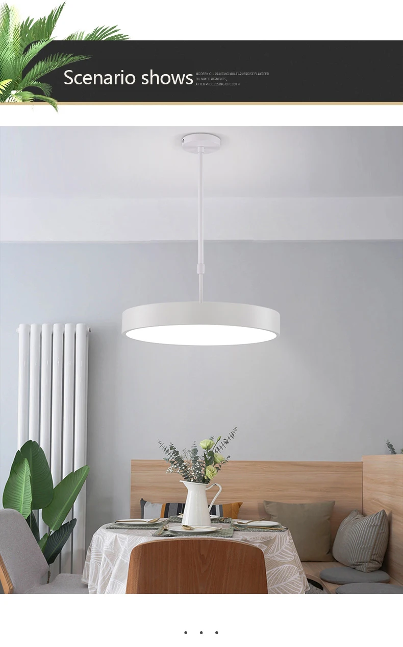 Modern LED Round Retractable Pendant Light Bedroom Hallway Dining Room Kitchen Dining Room Cafe Shop Black/White Pendant Light lantern pendant light