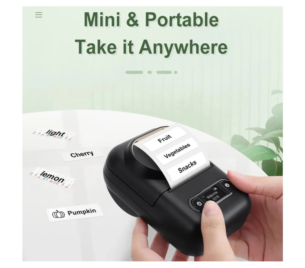 Label Printer Phomemo M110 with Sticker Paper