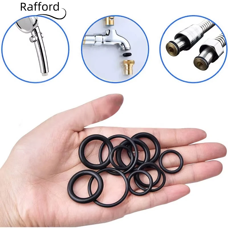 Rubber O Rings 200Pcs Boxed for Faucet Hose Connector Seal Valve Water Proof Machine Oil Proof Washer Combo Set Accessories