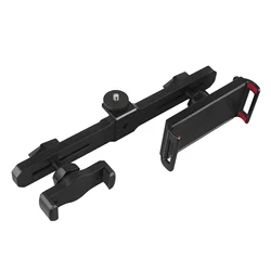 Universal Mobile Phone Holder with Dual Adjustable Crossbar for Live Streaming and Video Recording (Phone Tablet Clip)