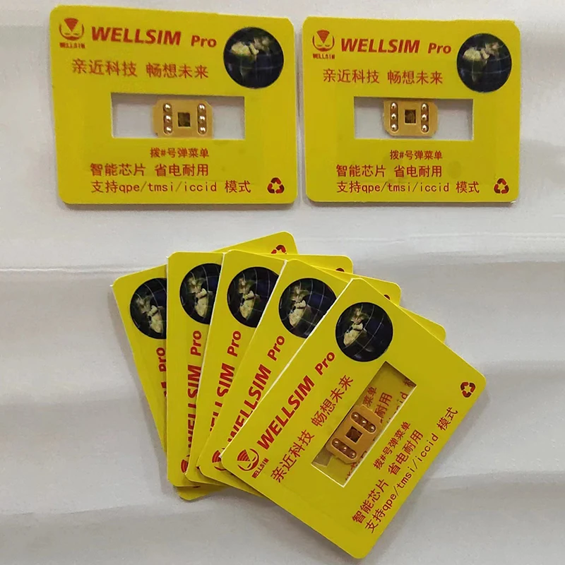 【AD】6S/SE/7/8/X/XR/XSM/11/12PM/13/14PM/15pro/15promax/16 promax용 QPE 기능이 있는 고품질 최신 Well Sim pro V4.0