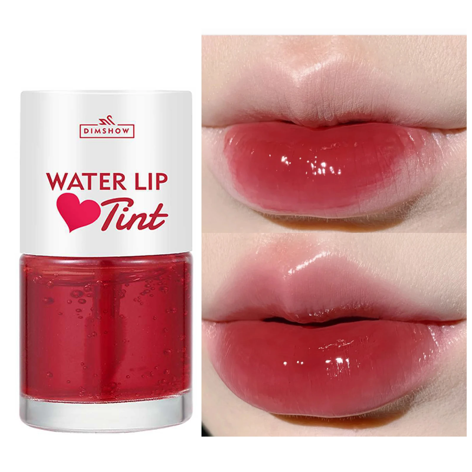 

2 in 1 Crystal Moisturising Lip Oil Blush Sexy Red Stain Mirror Glaze Liquid stick Clear Gloss Plumping Korean Makeup